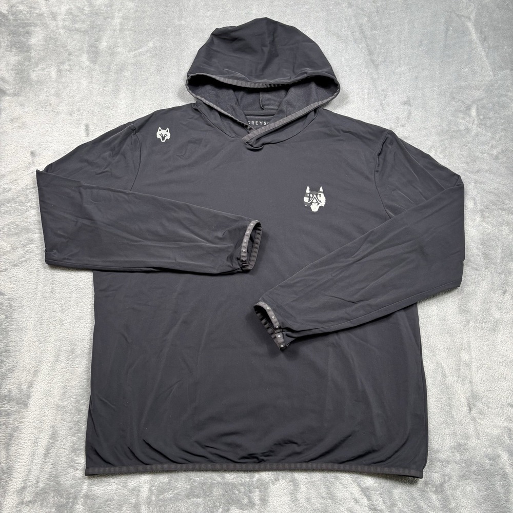 Greyson Colorado Golf Hoodie Men's Large Black Performance Stretch Pullover